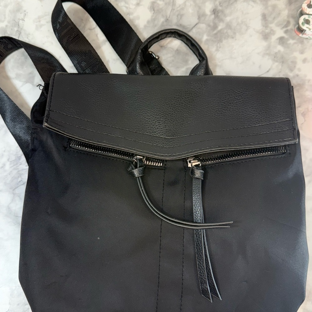 Streetwear grunge urban New York Trigger Black Mini Backpack Tote - Picture 8 of 12